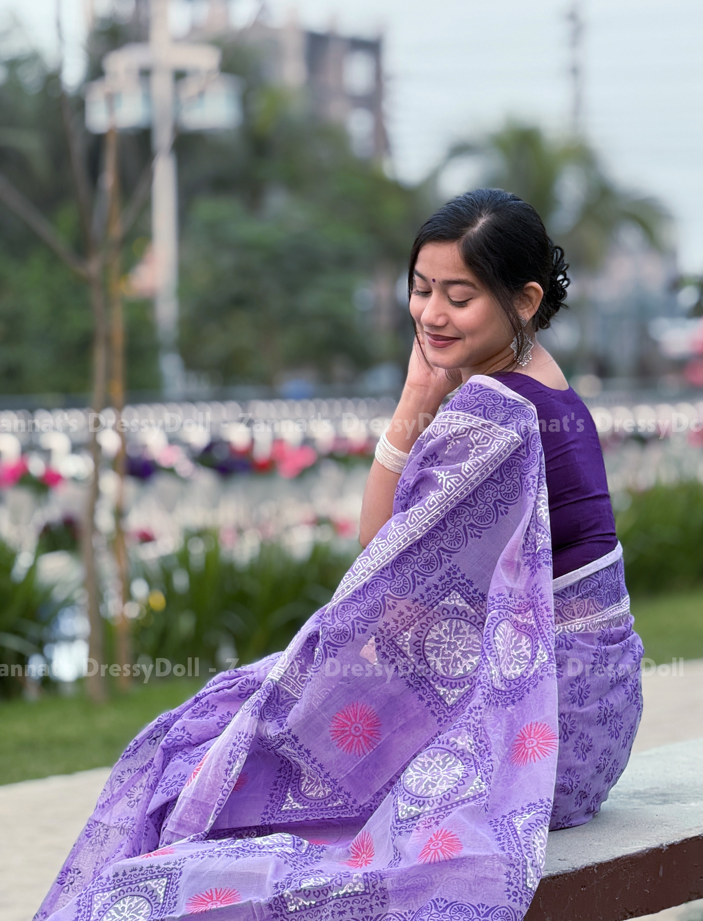 হাফসিল্ক শাড়ি