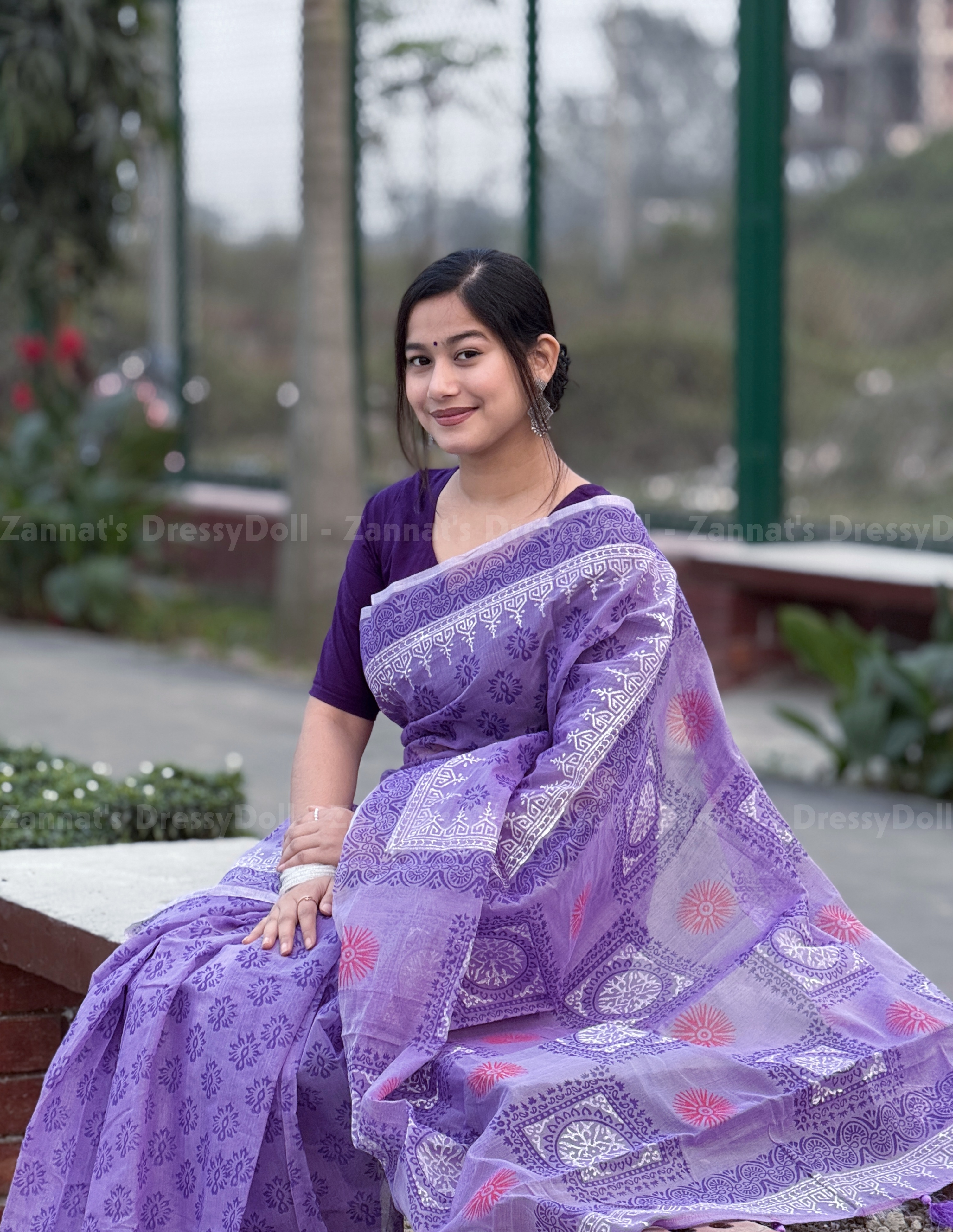 হাফসিল্ক শাড়ি
