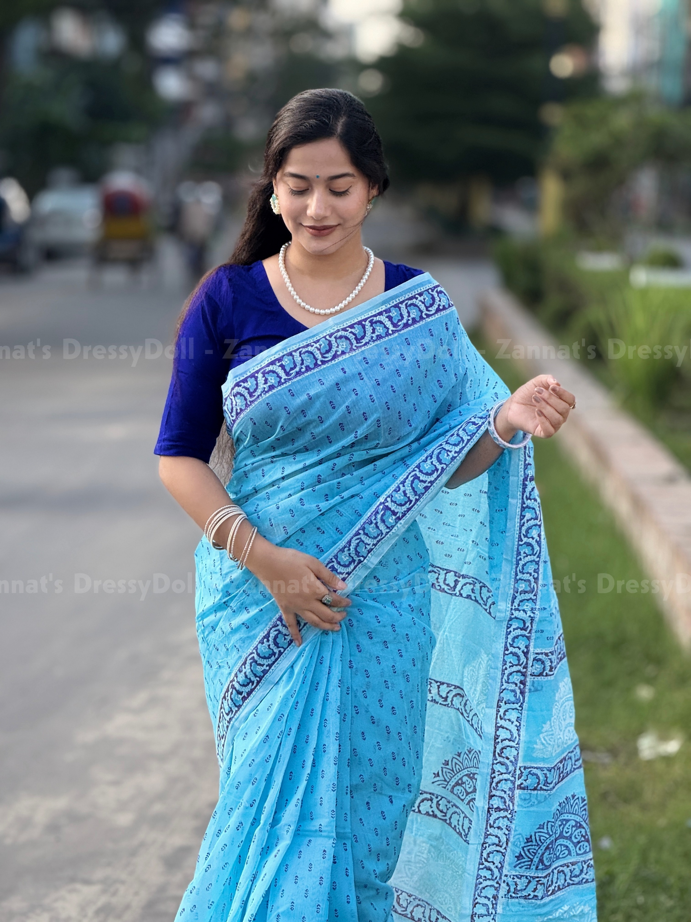 হাফসিল্ক শাড়ি