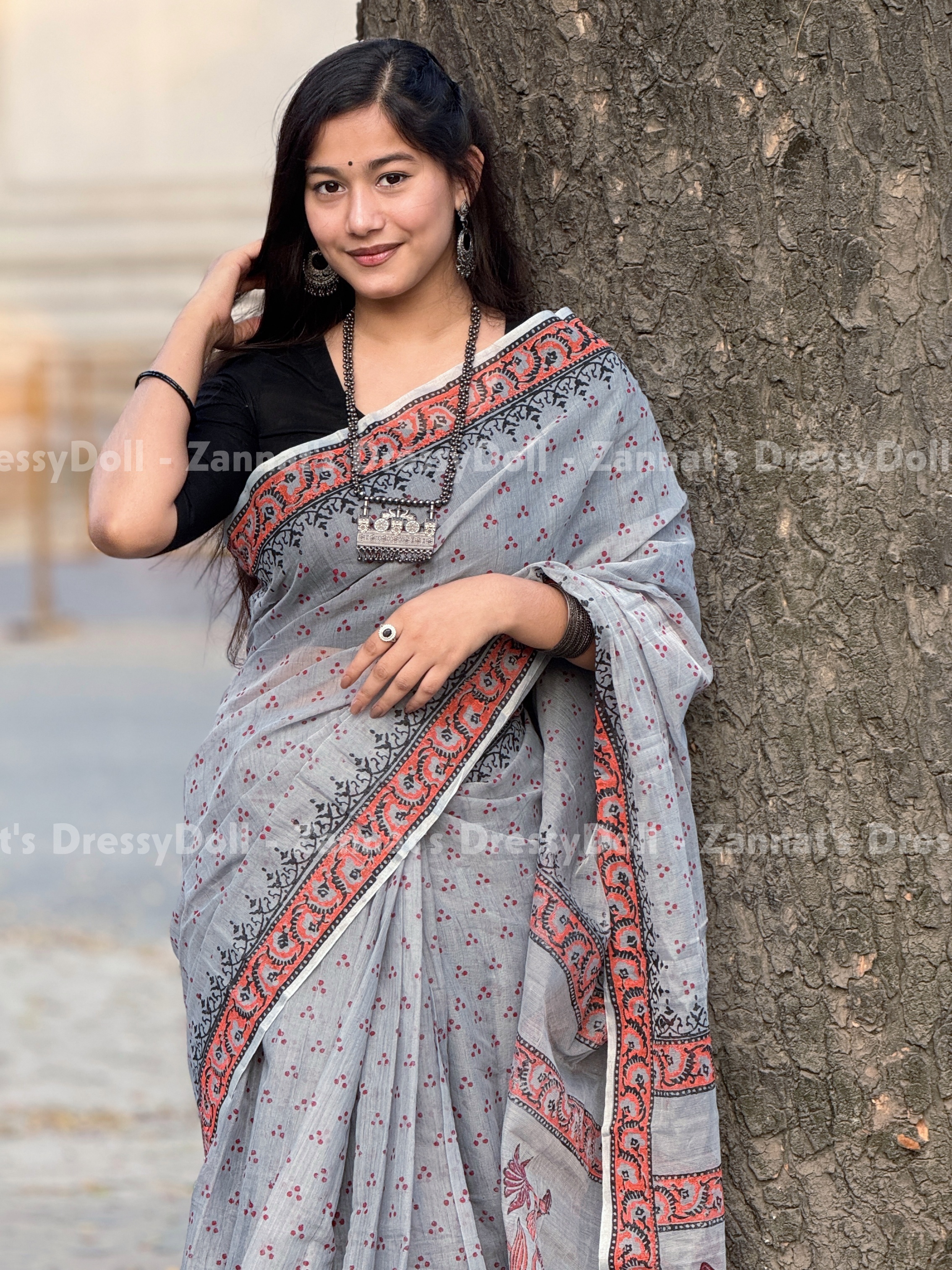 হাফসিল্ক শাড়ি