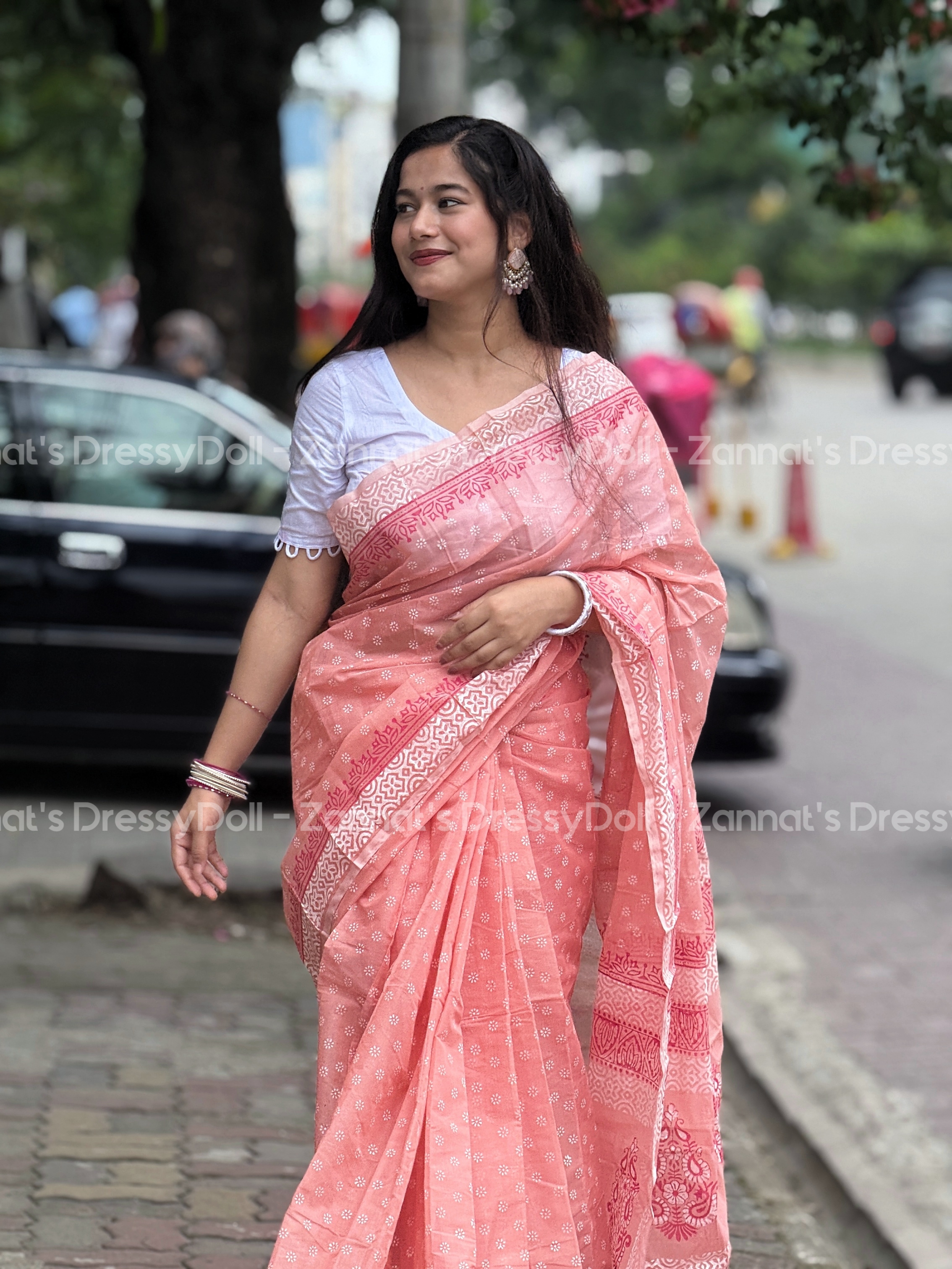 হাফসিল্ক শাড়ি