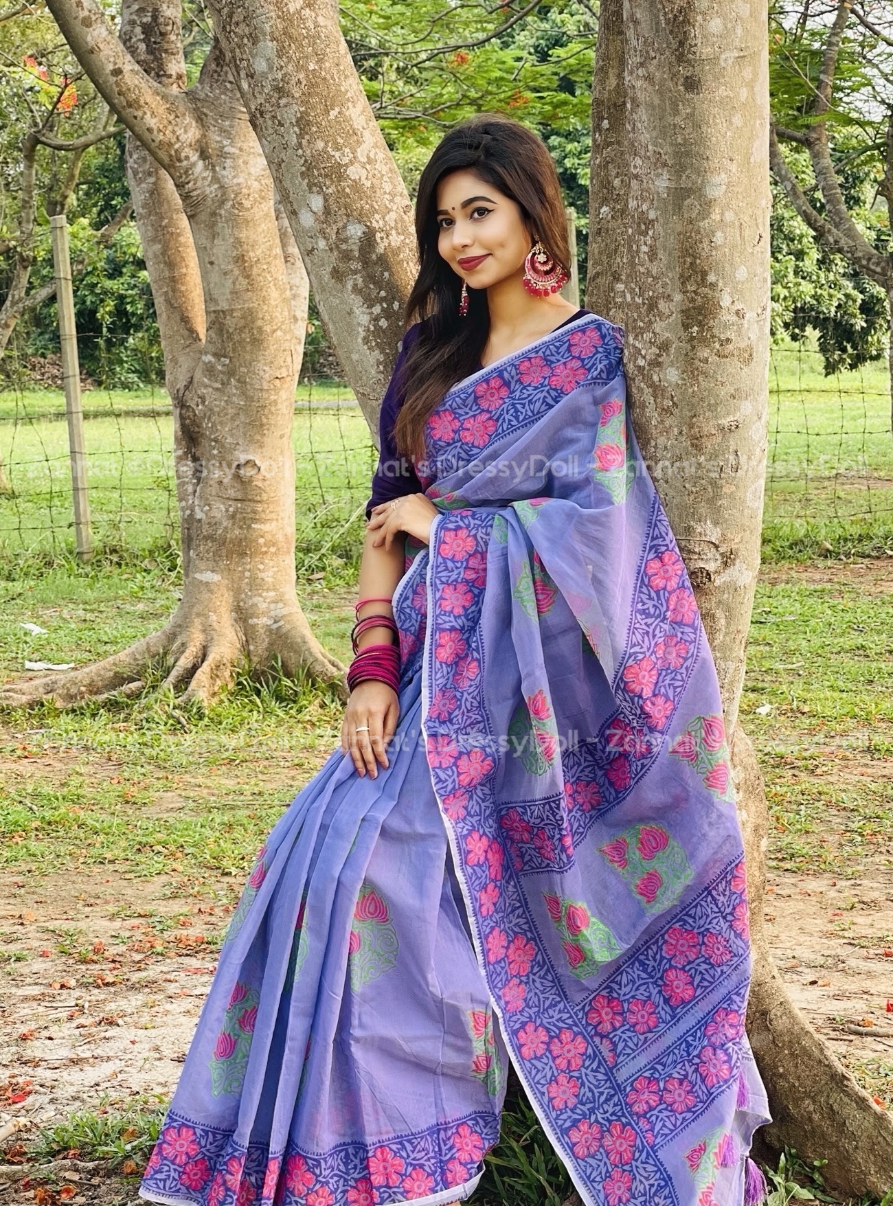 হাফসিল্ক শাড়ি