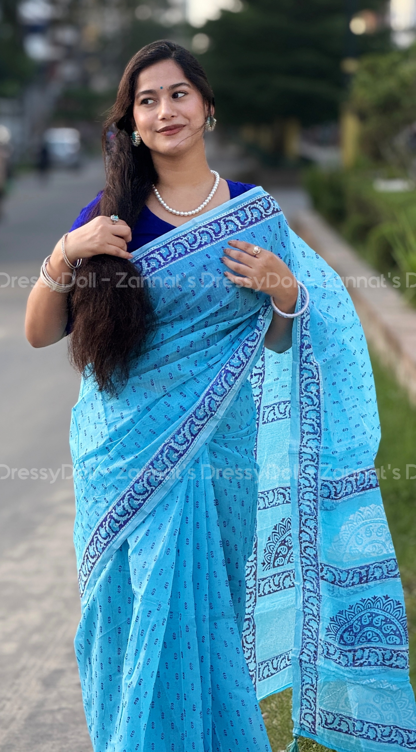 হাফসিল্ক শাড়ি