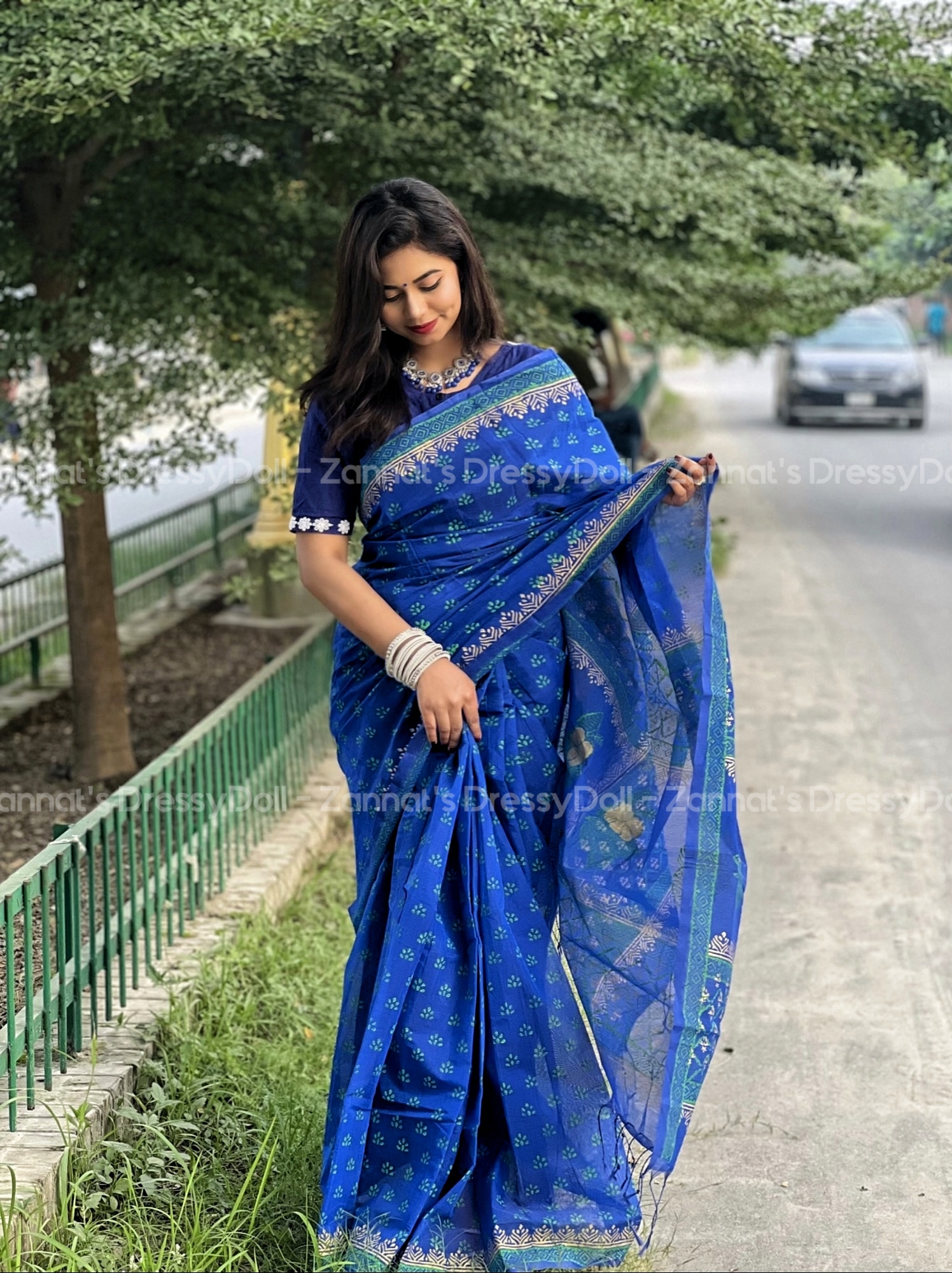 হাফসিল্ক শাড়ি
