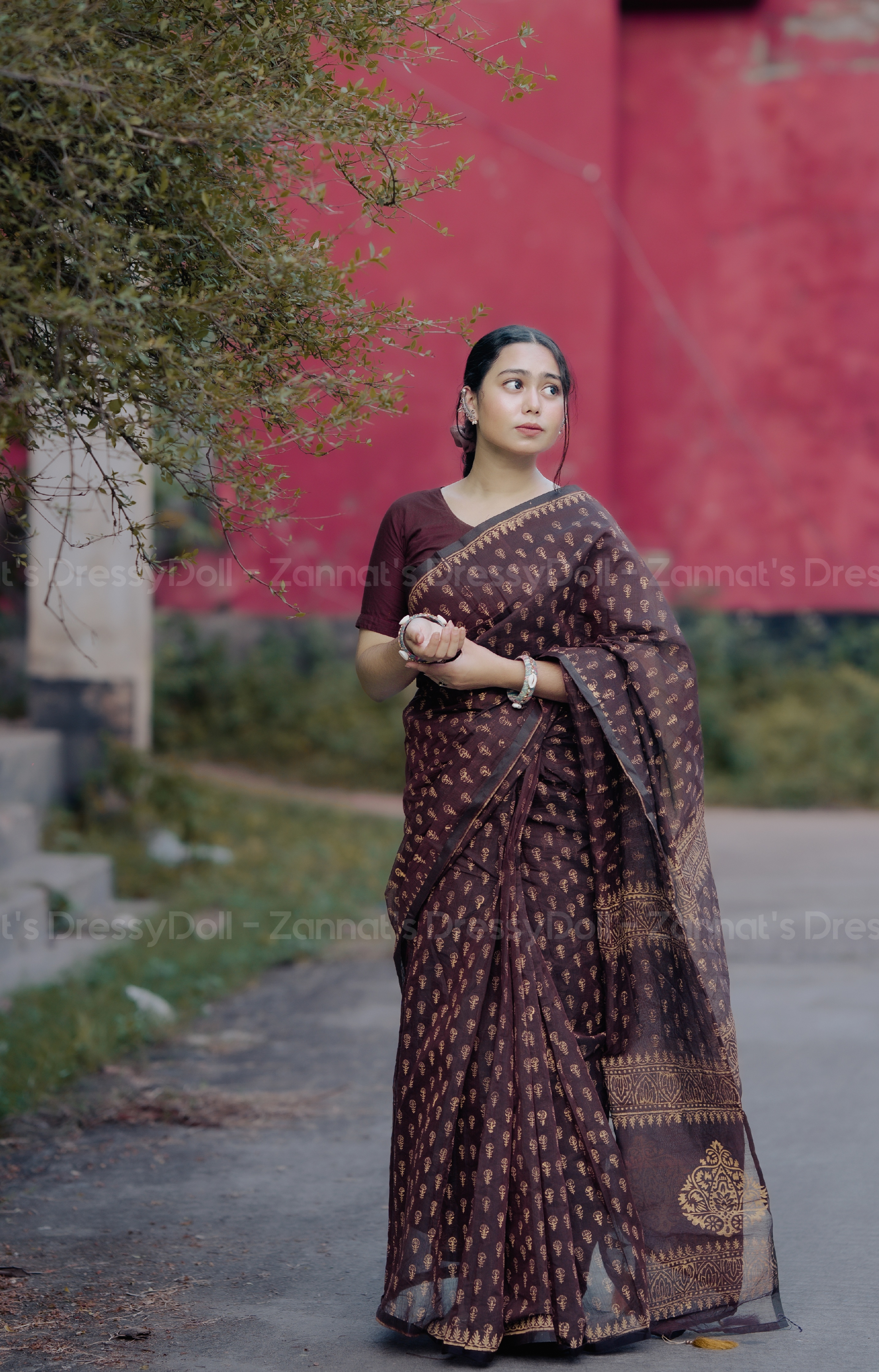 হাফসিল্ক শাড়ি