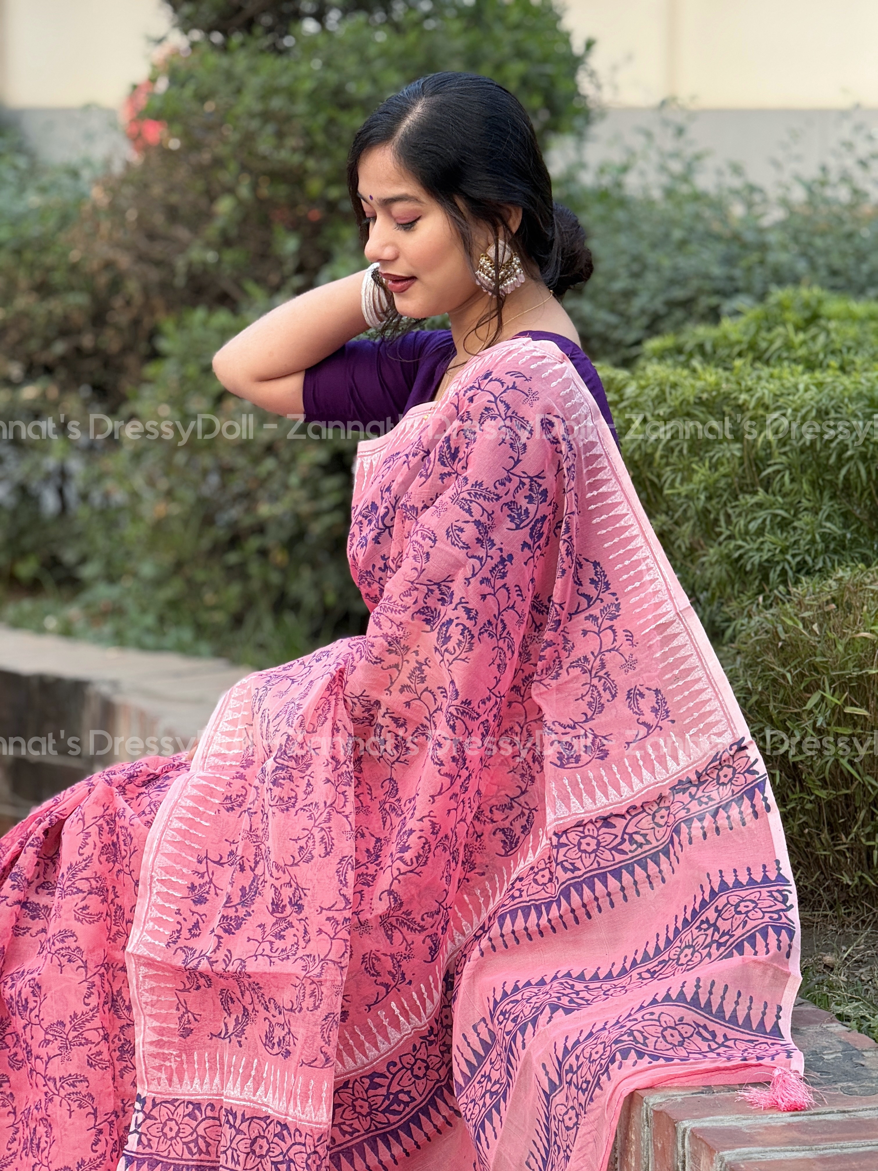 হাফসিল্ক শাড়ি