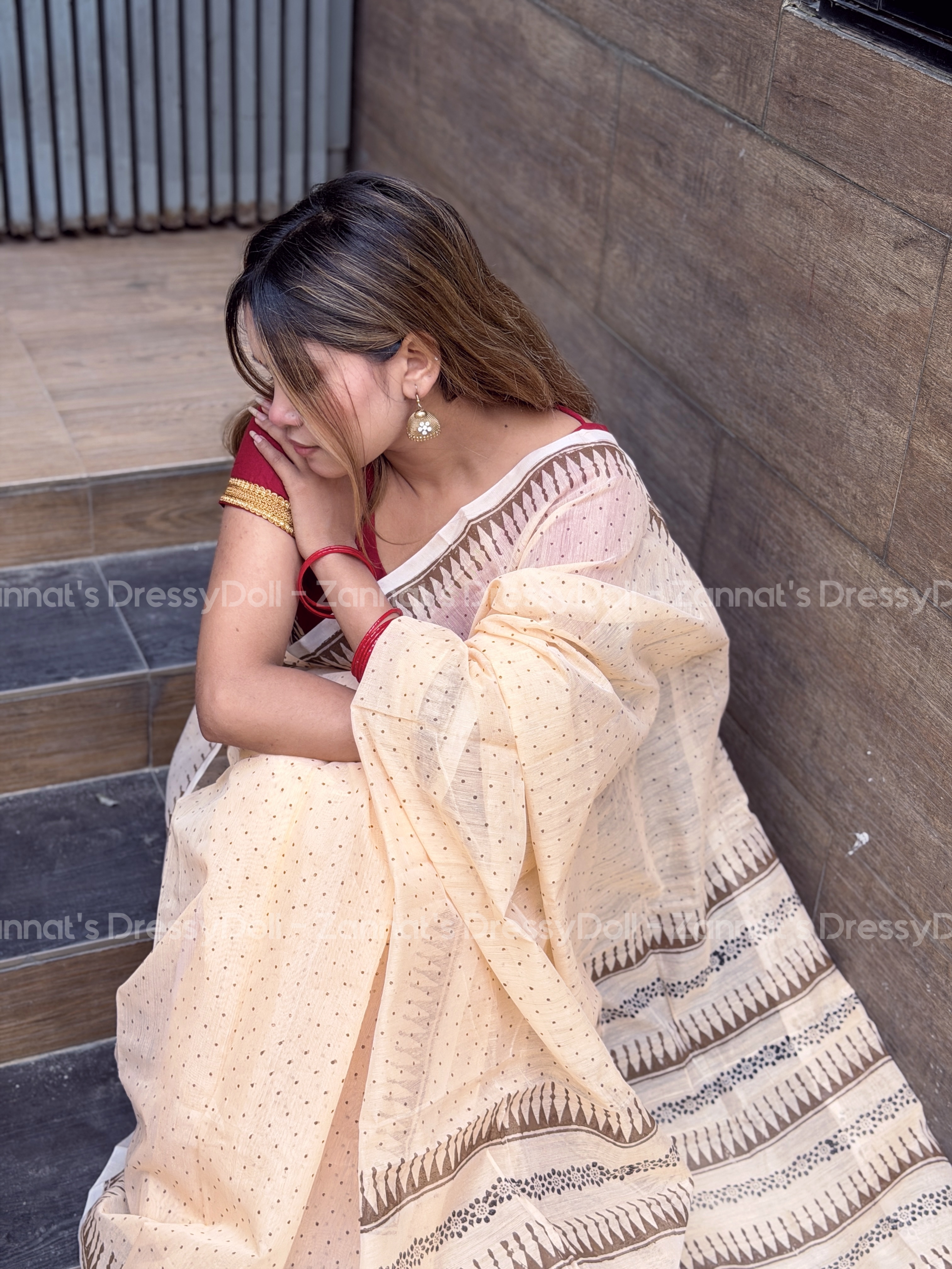 হাফসিল্ক শাড়ি