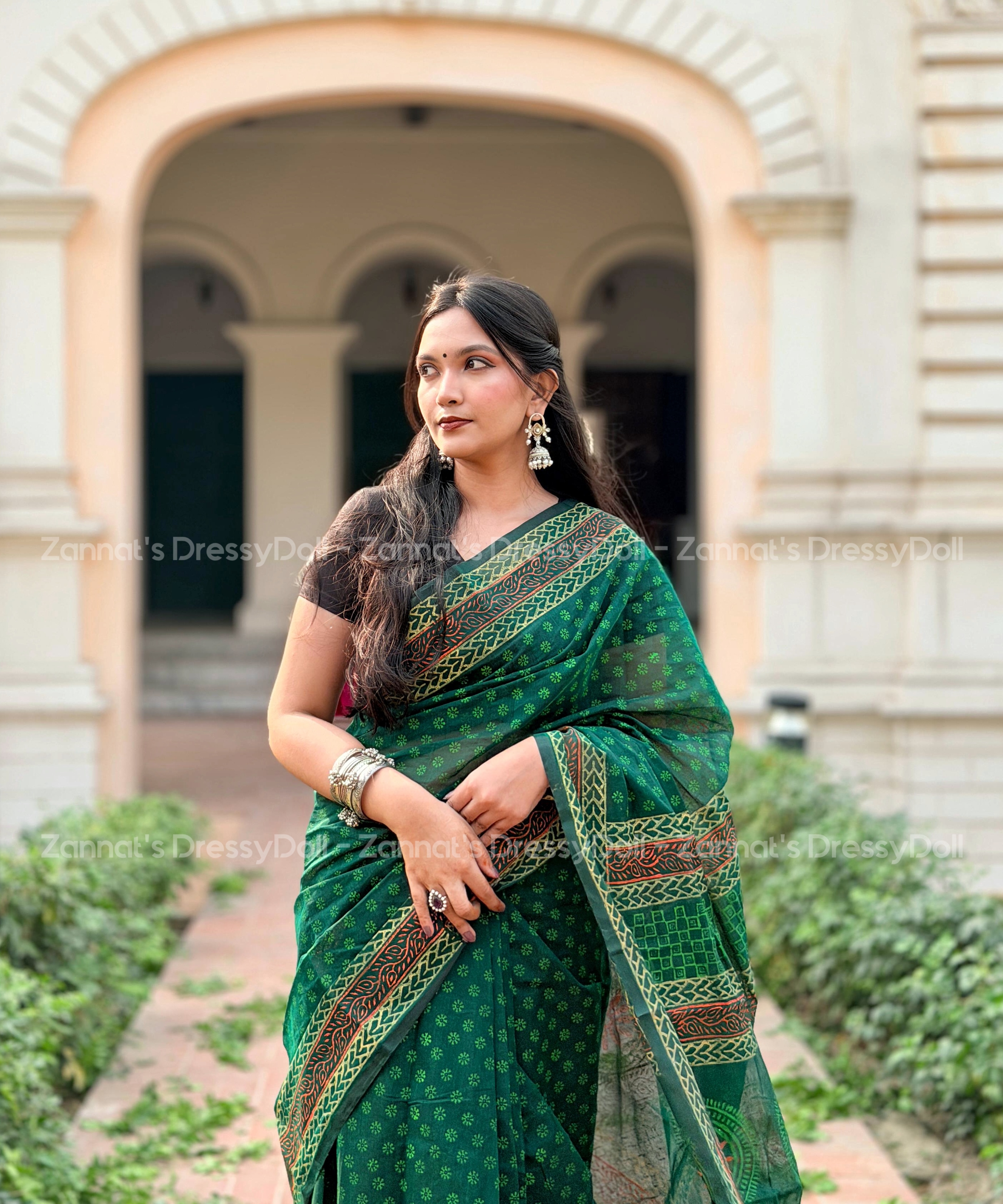 হাফসিল্ক শাড়ি